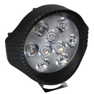 FARO AUXILIAR NEGRO REDONDO 9 LEDS 12 Vcc / FAR-118