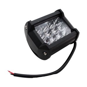 SHOP 25  -  FARO AUXILIAR NEGRO 12 LEDS CUADRADO BLANCO Y AMBAR 12 VCC / FAR-A004