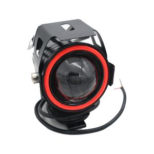 SHOP 25  -  FARO AUXILIAR NEGRO 12 VCC NARANJA CON OJO DE ANGEL / FAR-X005