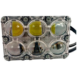 FARO AUXILIAR TRASPARENTE  DE 6 LEDS 12VCC / FAR-X038