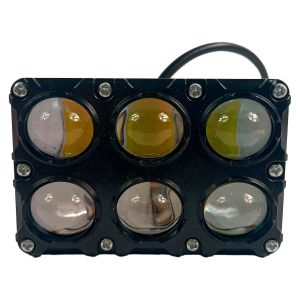 FARO AUXILIAR NEGRO DE 6 LEDS 12VCC / FAR-X039
