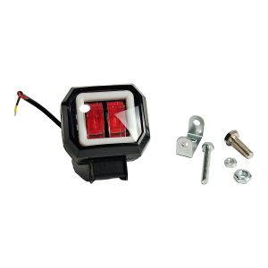 FARO AUXILIAR 2400LM 12 Vcc 20W LUZ BLANCA / BORDE AMARILLA / FAR-X042