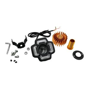 LUZ BLANCA BAJA/ LUZ AMARILLO ALTA /ARO MULTICOLOR 12 Vcc 30W 3200LM / FAR-X072