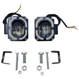 FARO AUXILIAR LUZ BLANCA/ AMARILLA ,ARO DE LUZ AZUL 30W 12 Vcc 3000 LM / FAR-X096