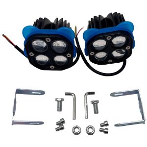 FARO AUXILIAR CON OREJAS AZULES 40W 12 Vcc LUZ BLANCA / FAR-X099