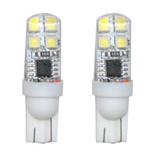 FOCO DE PELLIZCO CON ESTROBO LED BLANCO 12 Vcc / FOC-017