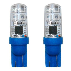 FOCO DE PELLIZCO CON ESTROBO LED AZUL 12 Vcc / FOC-018
