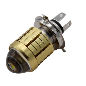 ESPECIAL  -  FOCO LED ALUMINIO H4 CON LUPA 12 VCC / FOC-LED-27