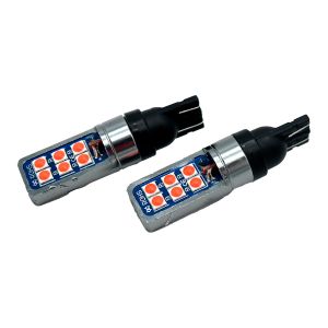 ESPECIAL  -  FOCO 12 LED PELLIZCO LUZ ROJA 12 VCC / FOC-LED-41