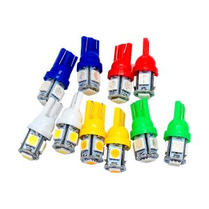 "FOCO 5 LED PELLIZCO LUZ BLANCA 2 ROJOS, 2VERDES, 2AMARILLO, 2 BLANCO, 2 AZUL 12 VCC" / FOC-LED-43