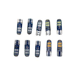 FOCOS PELLIZCO ENGOMADOS 2 ROJOS / 2 BLANCOS / 2 AMBAR / 2 AZULES / 2 VERDES 12 VCC / FOC-X017