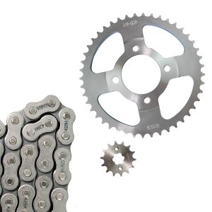 KIT DE SPROCKET CADENA REFORZADA 428H-136L SPROCKET 45T/14T / KSP-F44