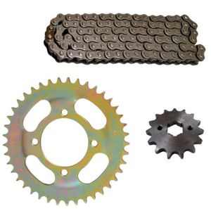 KIT DE SPROCKET IRON BOX CADENA REFORZADA 428H-108L SPROCKET 38T/15T / KSP-IR24