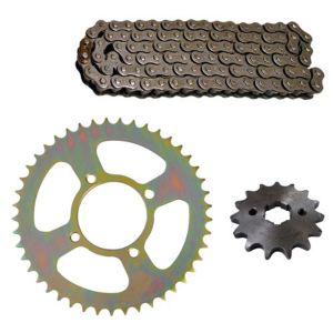 KIT DE SPROCKET IRON BOX CADENA REFORZADA 428H-132L SPROCKET 46T/15T / KSP-IR27