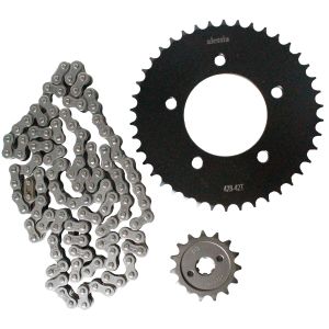 KIT DE SPROCKET IRON BOX CADENA REFORZADA 428H-124L SPROCKET 42T/15T / KSP-IR50