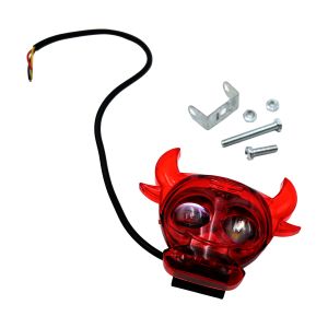 CABEZA DE TORO ROJO LUZ BLANCA / LUZ AMARILLA/ STROBO  12 Vcc / LUZ-X020