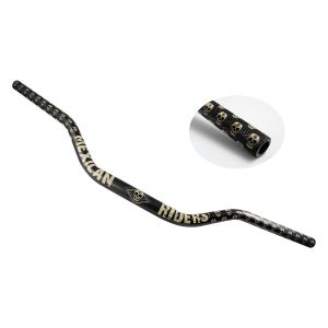 MANUBRIO DE ALUMINIO NEGRO SKULL / MAB-058NE