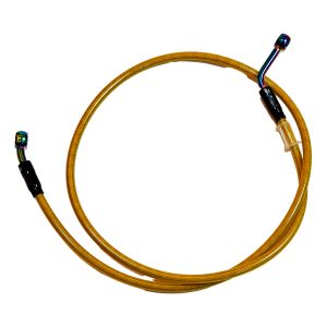 MANGUERA HIDRAULICO AMARILLO 1150 mm CONEXIÓN EN TORNASOL / MNG-A007