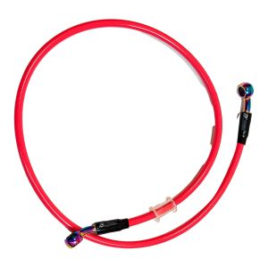 MANGUERA HIDRAULICO ROJO 900 mm CONEXIÓN EN TORNASOL / MNG-A010