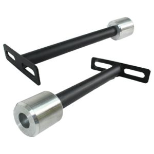 DESLIZADOR SLIDER NEGRO MATE PUNTA ALUMINIO / PAR-056