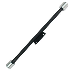 DESLIZADOR SLIDER TRASERO NEGRO MATE PUNTA ALUMINIO / PAR-062