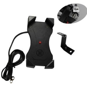 PORTA CELULAR CON SOPORTE AJUSTABLE / 4 PUNTOS DE AGARRE / PUERTO USB CON CARGA / PCL-005