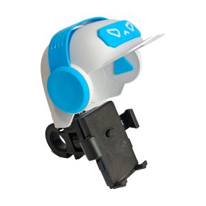 SOPORTE DE CELULAR EN MANUBRIO BLANCO/AZUL / PCL-014