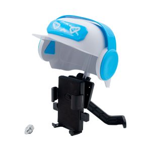 SOPORTE DE CELULAR EN RETROVISOR  BLANCO/AZUL / PCL-016