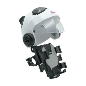 SOPORTE DE CELULAR DE MANUBRIO MOTO BOT CASCO NEGRO / PCL-021