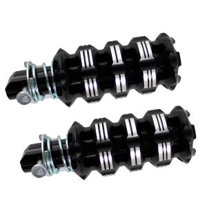 POSAPIES TRASEROS RISK NEGRO / PLATA ALUMINIO UNIVERSALES / POP-077NE