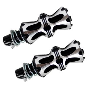 POSAPIES TRASEROS ALIEN NEGRO / PLATA ALUMINIO UNIVERSALES / POP-079NE