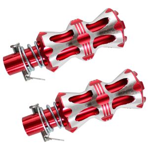 POSAPIES TRASEROS ALIEN ROJO / PLATA ALUMINIO UNIVERSALES / POP-079RJ