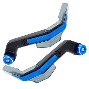 PROTECTOR DE PUÑOS ALUMINIO C/ROMPE VIENTO AZUL / PPU-025AZ