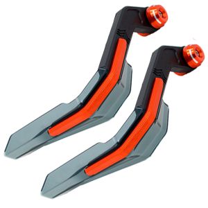 PROTECTOR DE PUÑOS ALUMINIO C/ROMPE VIENTO NARANJA / PPU-025NA