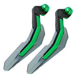 PROTECTOR DE PUÑOS ALUMINIO C/ROMPE VIENTO VERDE / PPU-025VE