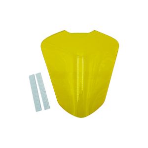 PROTECTOR DE FARO COLOR NARANJA MATERIAL ACRILICO CON CINTA ADHESIVA / PTF-X001