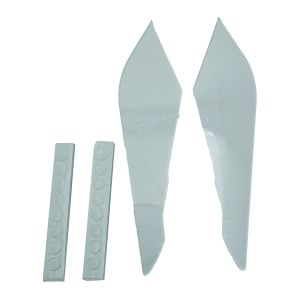 PROTECTOR DE FARO TRASPARENTE MATERIAL ACRILICO CON CINTA ADHESIVA / PTF-X009