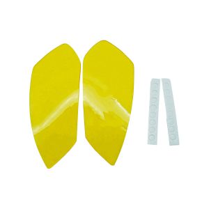 PROTECTOR DE FARO NARANJA MATERIAL ACRILICO CON CINTA ADHESIVA / PTF-X012