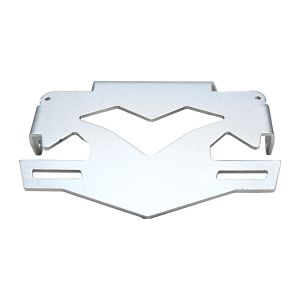 POWER  -  PORTA PLACA PLATEADO / PTP-005