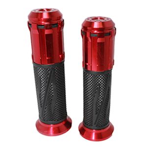 PUÑOS PVC ANTIDERRAPANTE CON BASE Y PUNTA ALUMINIO ROJO C/ TUBO MOVIL / PUÑ-138