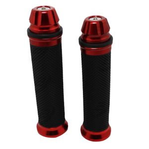 PUÑOS PVC ANTIDERRAPANTE CON BASE Y PUNTA ALUMINIO ROJO C/ TUBO MOVIL / PUÑ-143