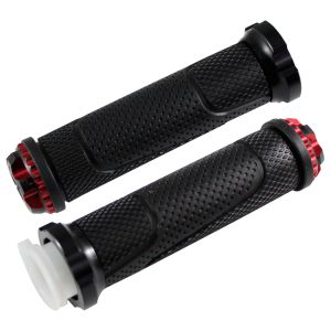 PUÑOS NEGROS PUNTA ALUMINIO ROJO / PUÑ-153