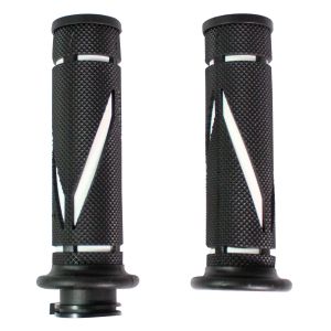 PUÑOS TPE ANTIDERRAPANTE ARROW BLANCO CON TUBO MOVIL MANUBRIO 7/8 / PUÑ-162