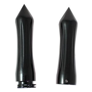 PUÑOS NEGROS CHOPPER SPIKE CON TUBO MOVIL MANUBRIO 1 / PUÑ-164