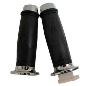 PUÑOS NBR NEGROS CON TUBO MOVIL Y PUNTA CROMADA / PUÑ-HF100