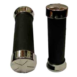 PUÑOS NBR NEGROS CONA PUNTA CROMADA ESTRELLA CON TUBO MOVIL / PUÑ-HF905