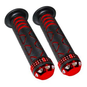 PUÑOS PUNTA ALUMINIO DIAMANTE PCR ANTIDERRAPANTE PUNTA DE ALUMINIO FORMA DE DIAMANTE ROJO / PUÑ-U19