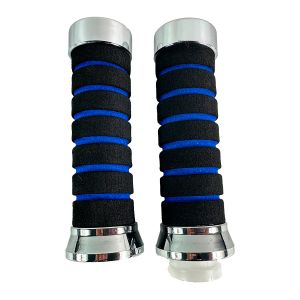 PUÑOS NEGRO /AZUL PUNTA PLATA / PUÑ-U32