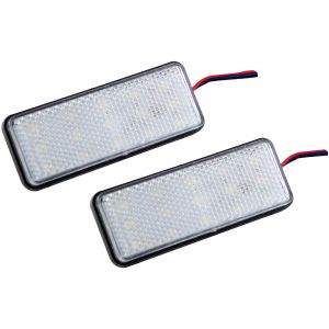 REFLEJANTE RECTANGULAR BLANCO LUZ MULTICOLOR / REF-013