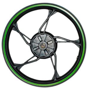 RIN TRASERO 2.15 X 17 NEGRO FILO VERDE 17 / RIN-052